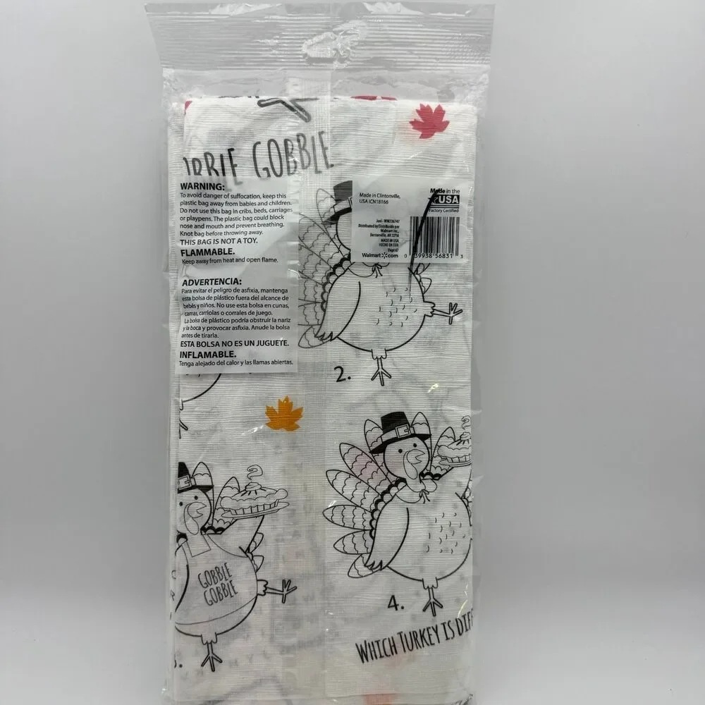 Vintage Way To Celebrate! Thanksgiving Paper Activity Table Cover 54
